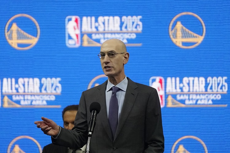 Adam Silver。圖片來源：達志影像
