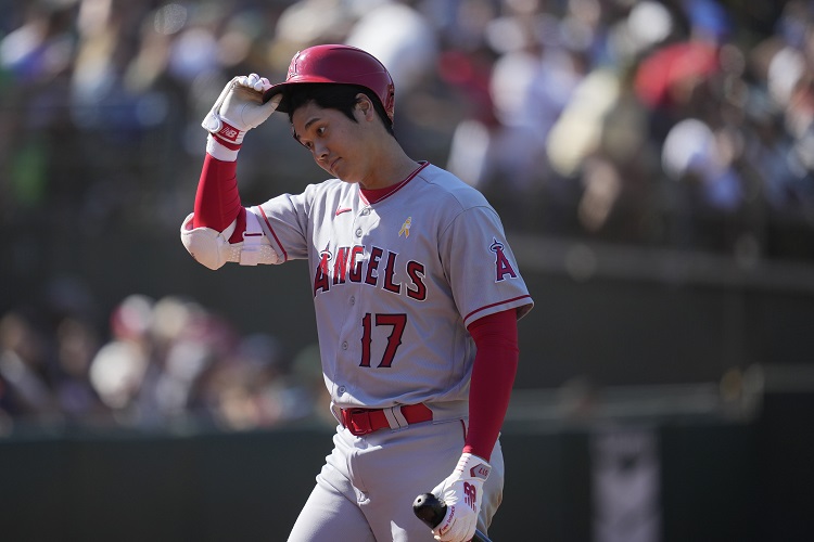 大谷翔平連兩天未先發。圖片來源：達志影像