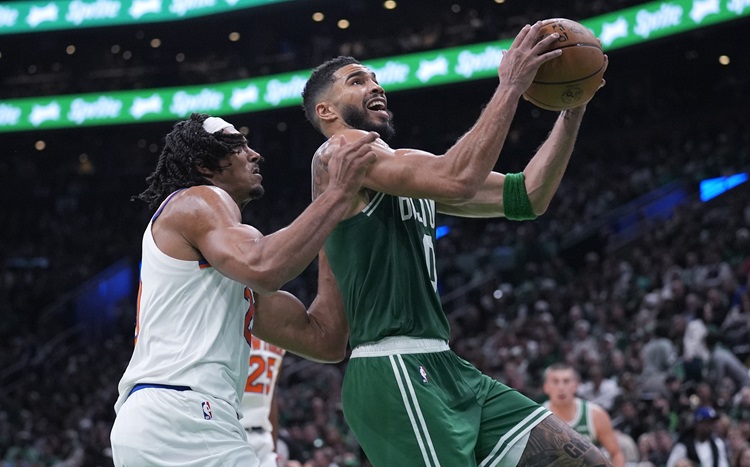 Jayson Tatum(右)。圖片來源：達志影像