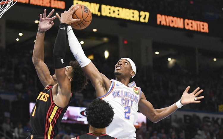 Shai Gilgeous-Alexander(右)。圖片來源：達志影像