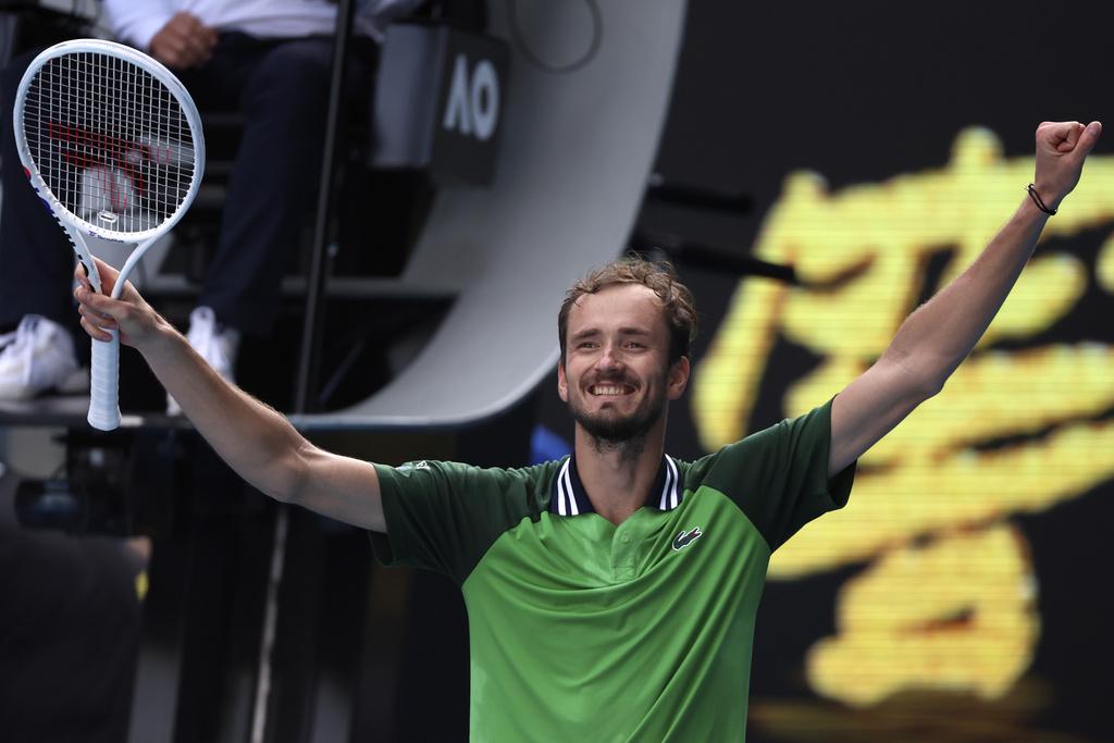Daniil Medvedev。圖片來源：達志影像