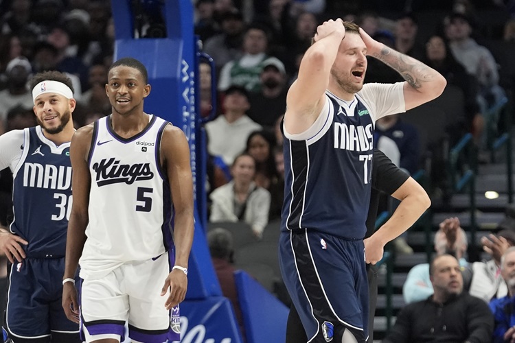 Luka Doncic(右)。圖片來源：達志影像