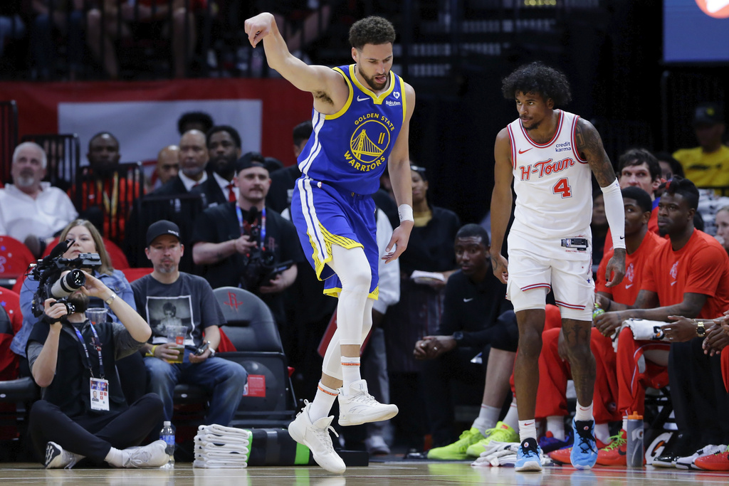 Klay Thompson。圖片來源：達志影像
