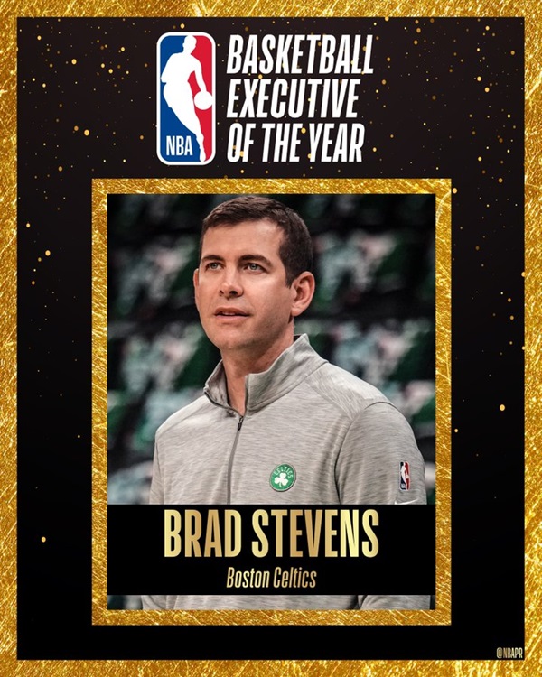 Brad Stevens。圖片來源：NBA.com