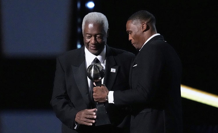 Russell Westbrook(右)Oscar Robertson(左)。圖片來源:達志影像