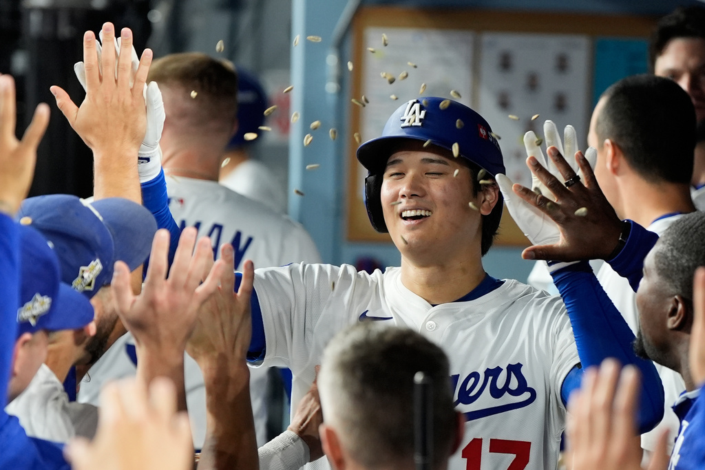 大谷單場演出三響。圖片來源:達志影像