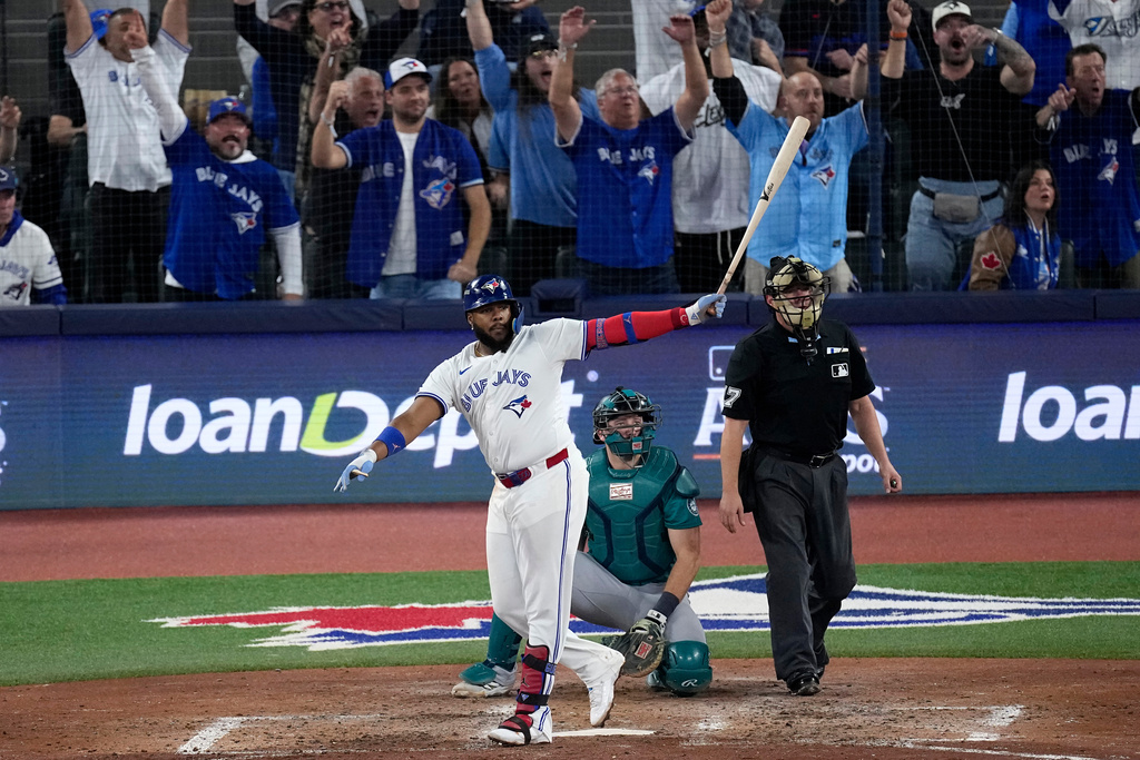 Vladimir Guerrero Jr.錦上添花轟出陽春砲。圖片來源:達志影像
