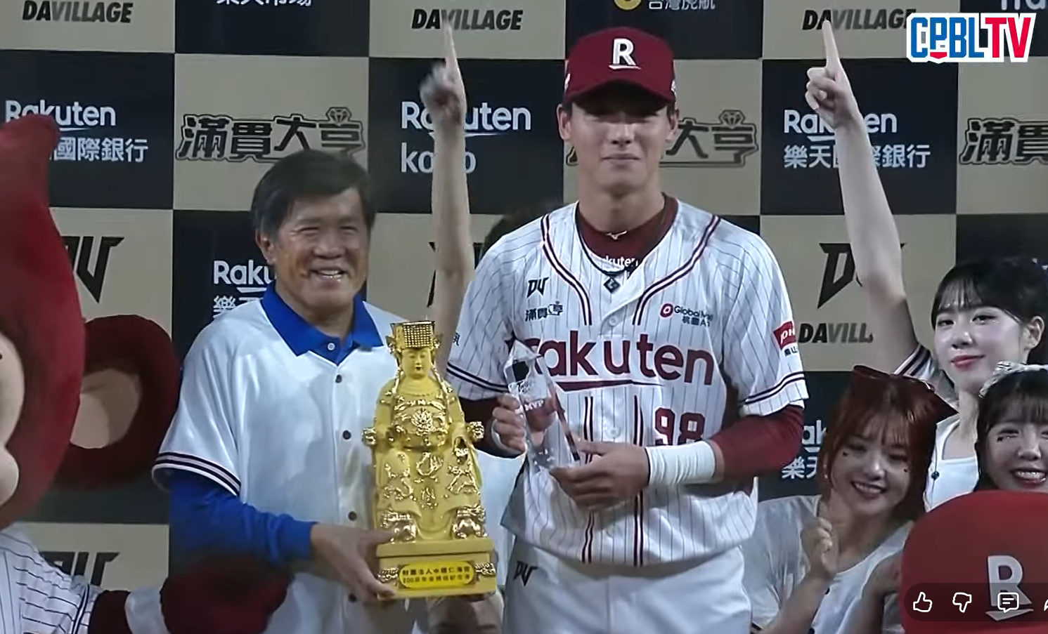 台灣大賽》陳晨威奪MVP收到金身媽祖 開玩笑「可是我信耶穌」