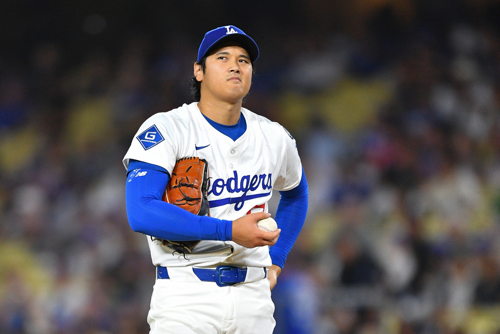 大谷將成大聯盟首位在季後賽「二刀流」選手。圖片來源：達志影像