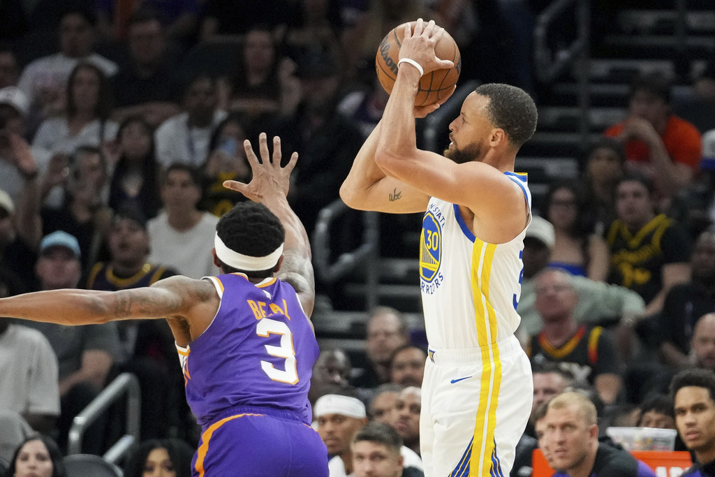 Stephen Curry。圖片來源：達志影像