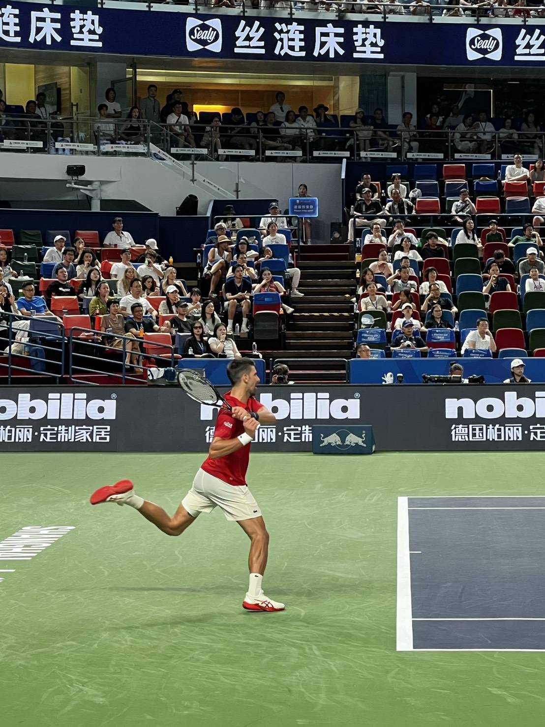 Novak Djokovic闖進上海大師賽八強。圖片來源：讀者提供，請勿轉載