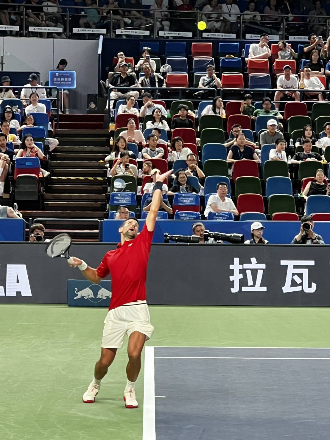 Novak Djokovic闖進上海大師賽八強。圖片來源：讀者提供，請勿轉載