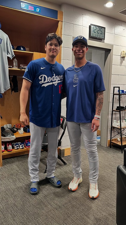 與大谷的對決讓他印象深刻。圖片來源:柯敬賢threads