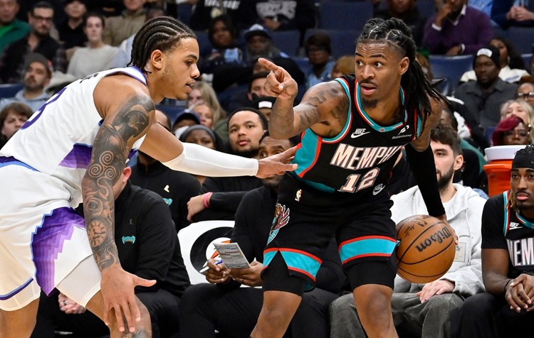 Ja Morant(右)。圖片來源:達志影像