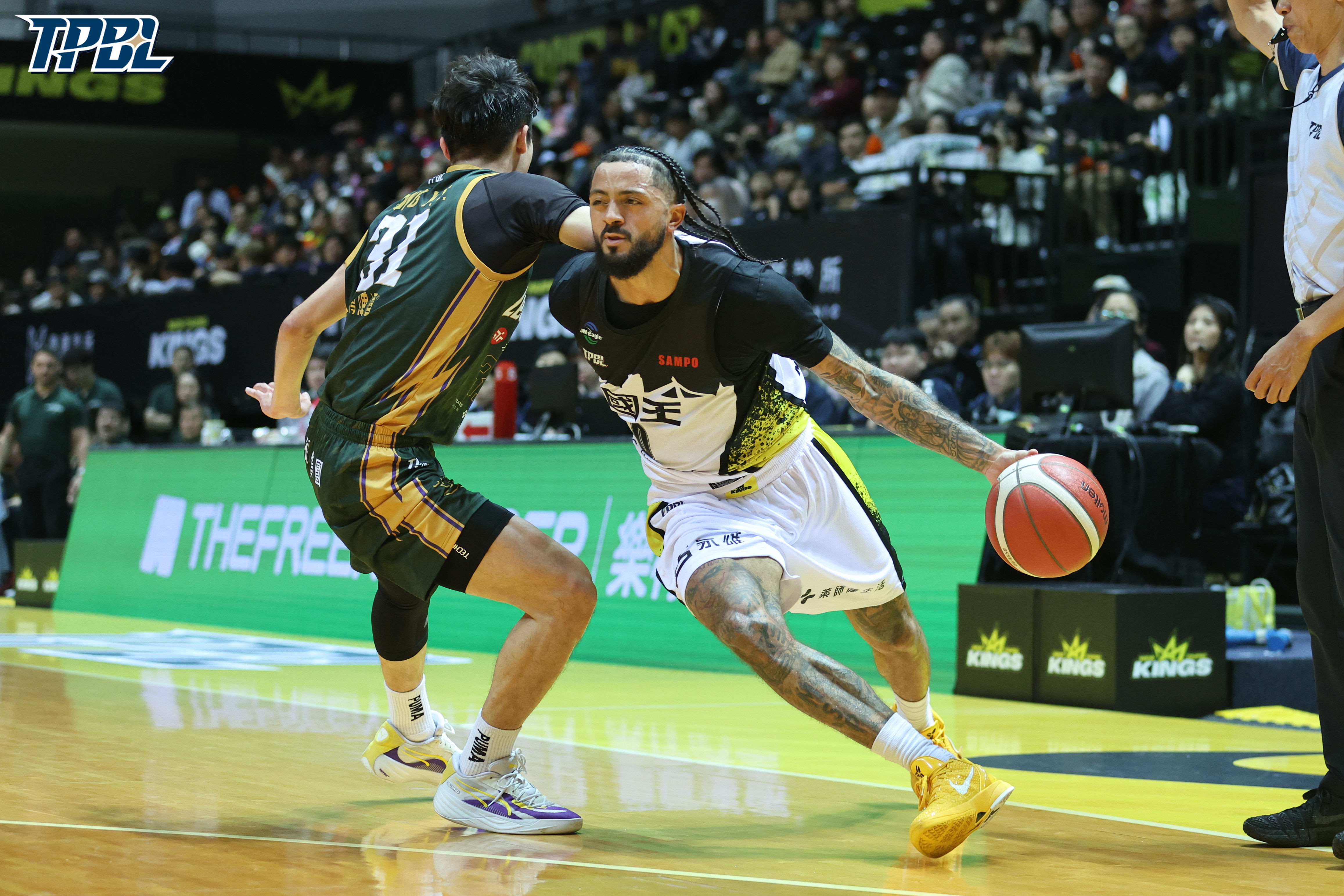 國王洋將杰倫狂飆27分，助國王止敗並賞給雲豹本季首度連敗。圖片來源：TPBL