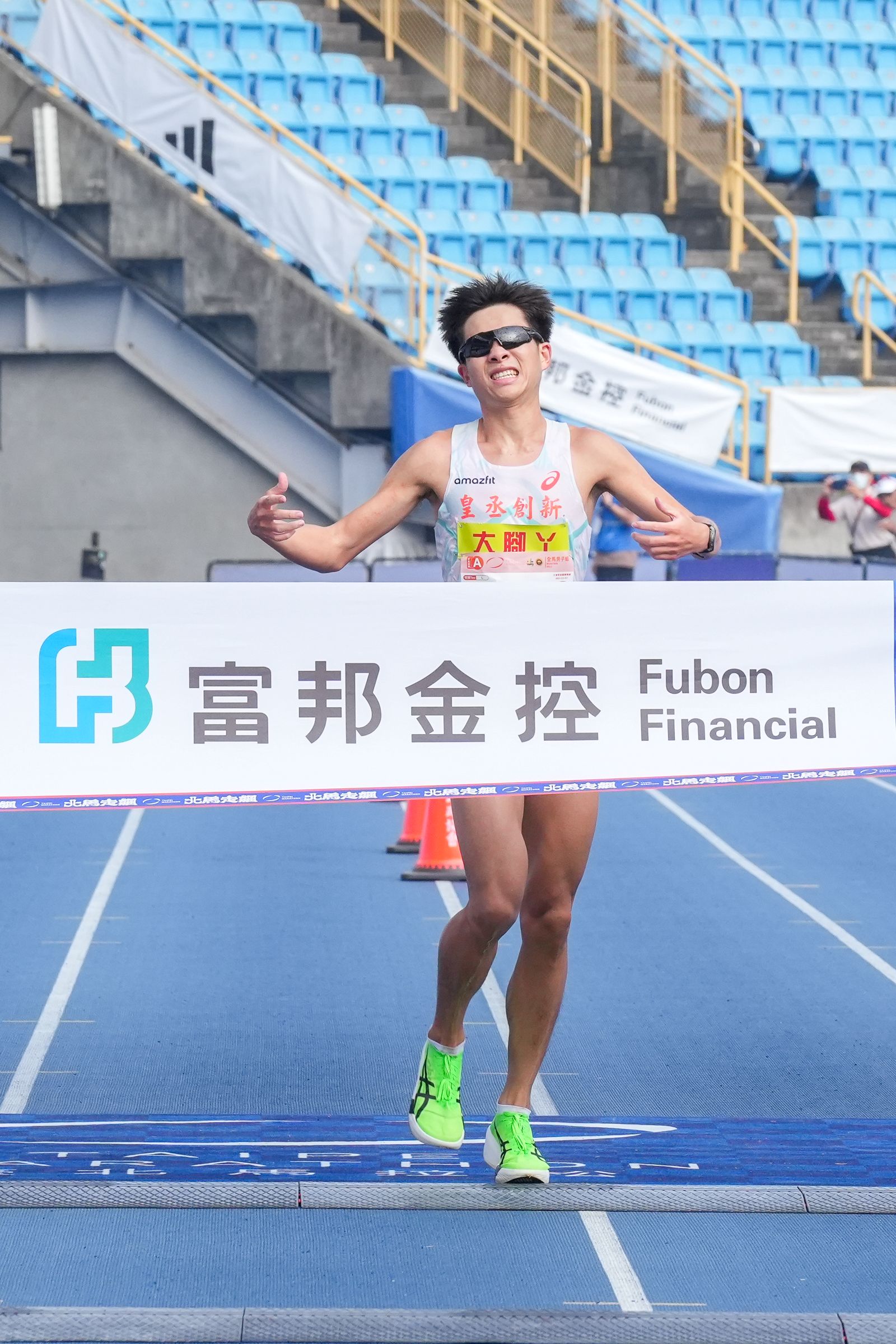 施育佐。圖片來源：2025臺北馬拉松