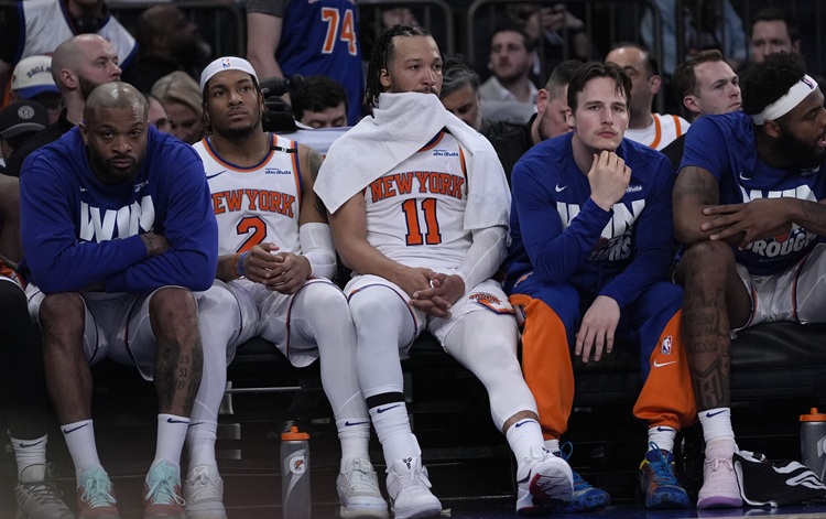 Jalen Brunson(中)。圖片來源：達志影像