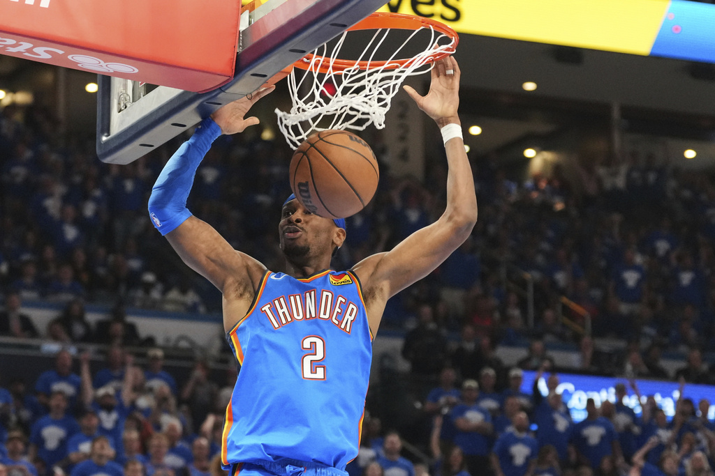 Shai Gilgeous-Alexander率領雷霆挺進西區決賽。圖片來源：達志影像