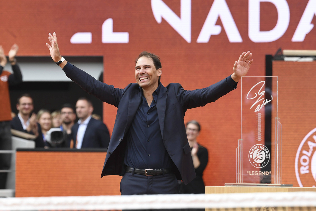 紅土之王Rafael Nadal告別網壇、告別法網。圖片來源：達志影像