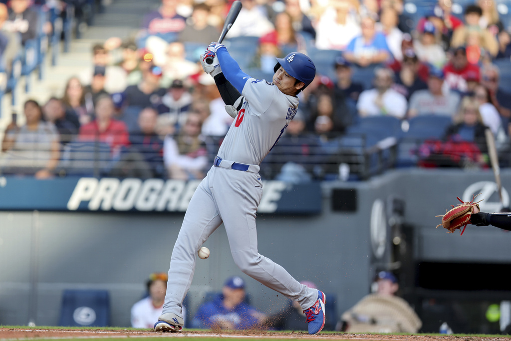大谷連續兩天首打席開轟。圖片來源:達志影像