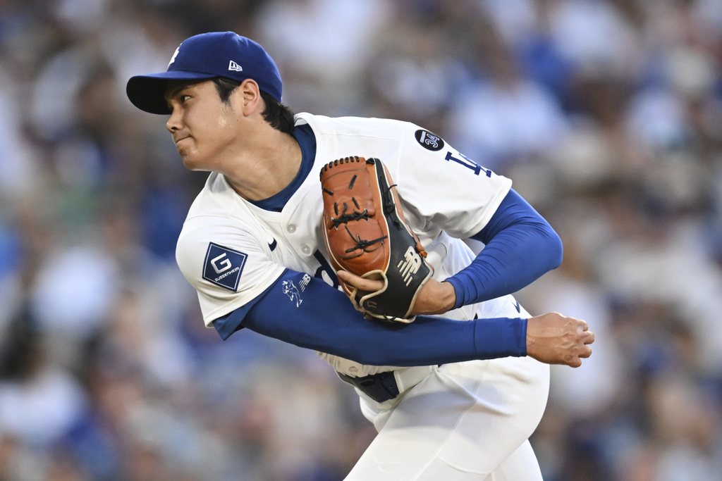 大谷睽違663天再度登板投球，主投1局即遭換下，被教士敲2安失1分。圖片來源：達志影像
