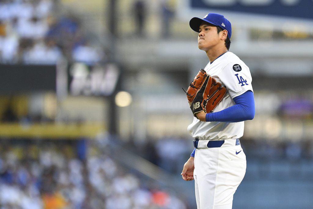 道奇主帥Roberts透露大谷下次先發登板的時間有望在本周末。圖片來源：達志影像