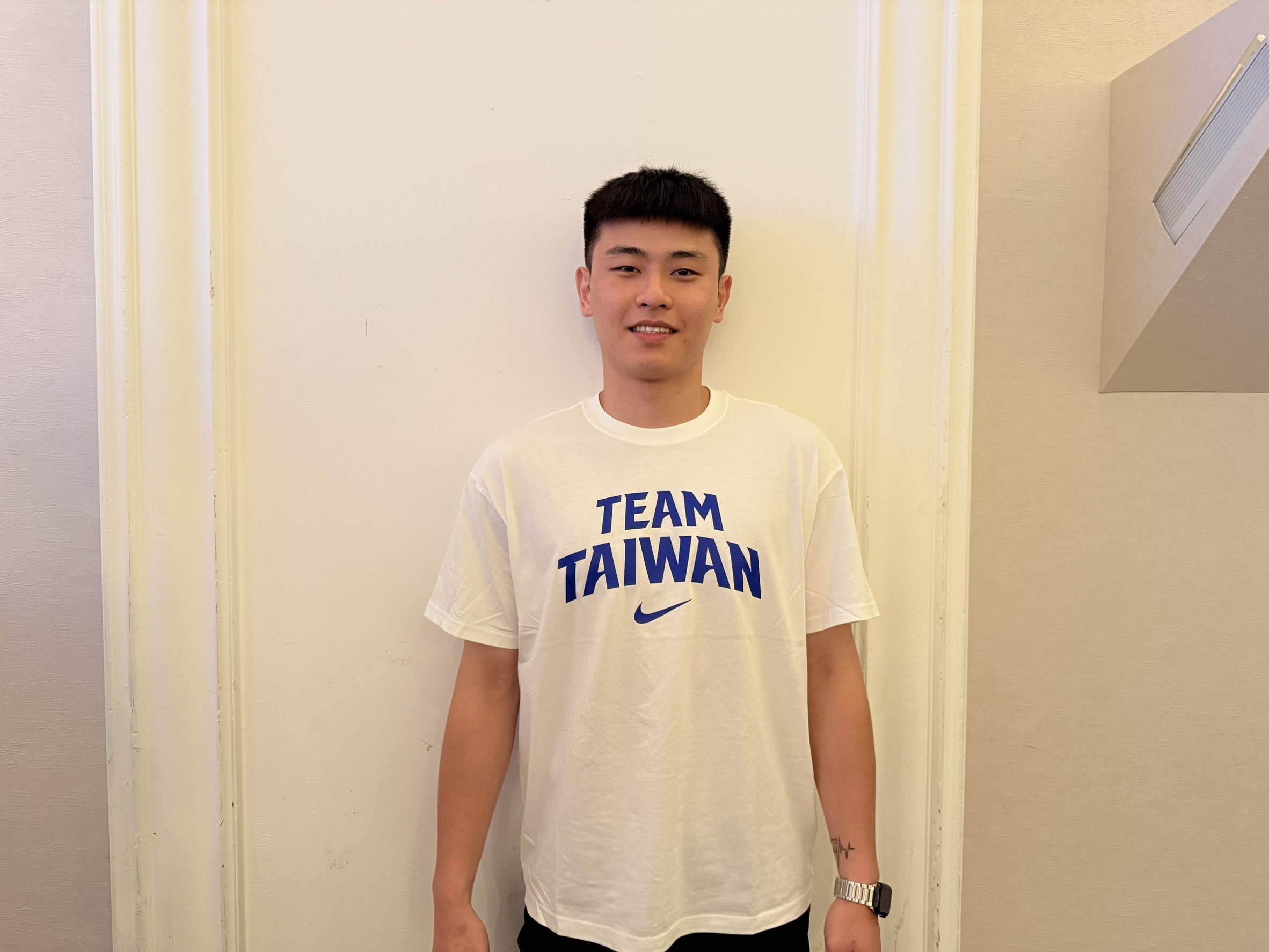 劉丞勳首度入選中華白。圖片來源：記者李升愷／攝