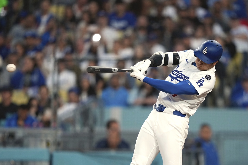日籍球星大谷雖有雙安演出，但球隊仍以1比圖片來源：達志影像