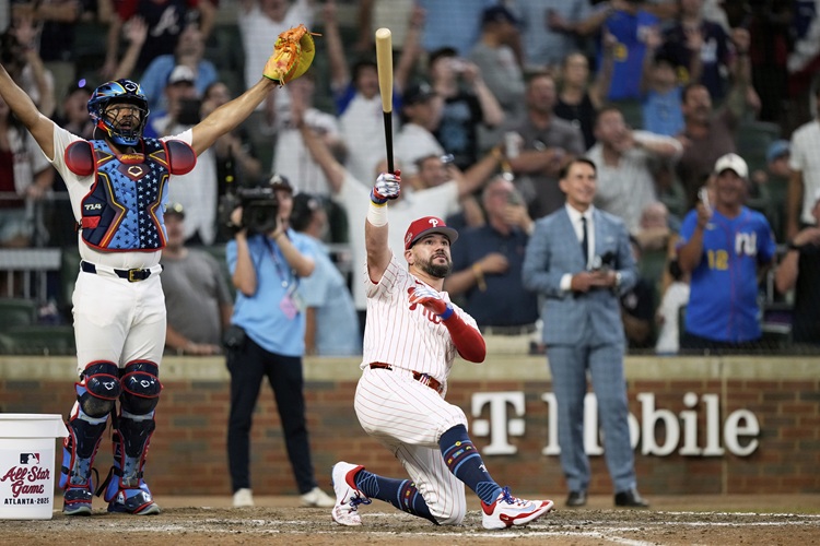 Kyle Schwarber(右)。圖片來源：達志影像