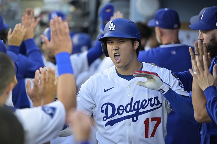 大谷翔平連三戰開轟。圖片來源：達志影像