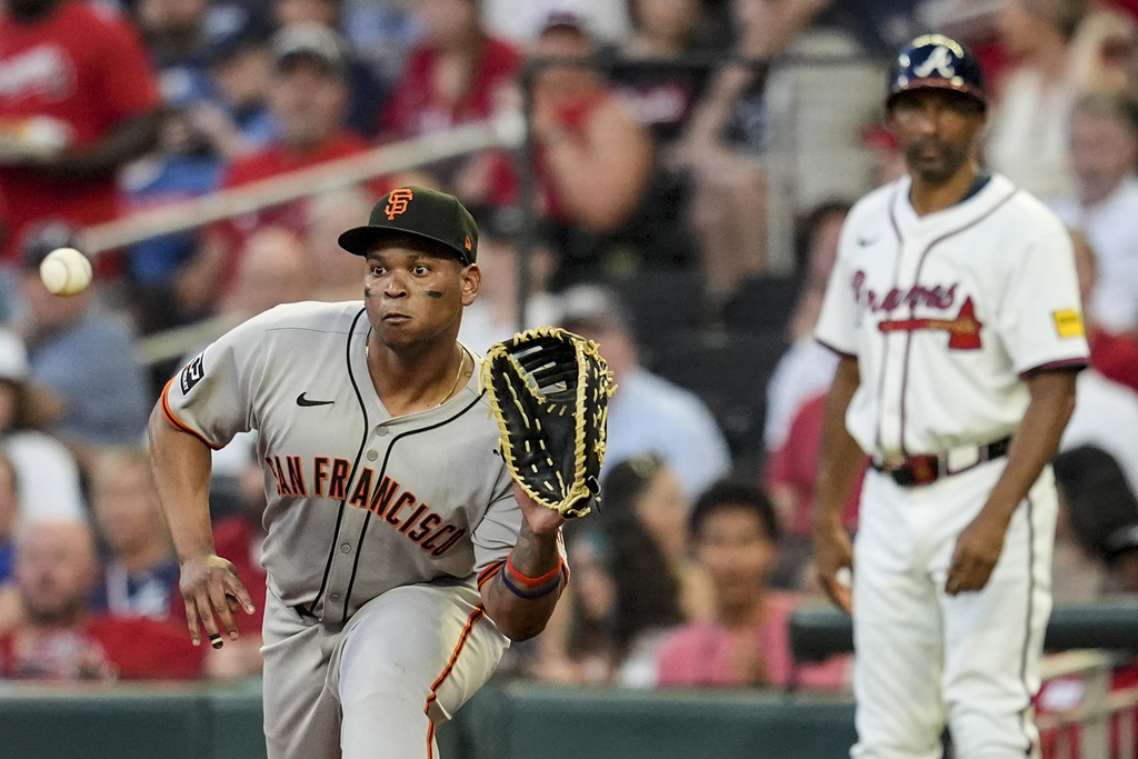 Rafael Devers(左)守一壘。圖片來源：達志影像