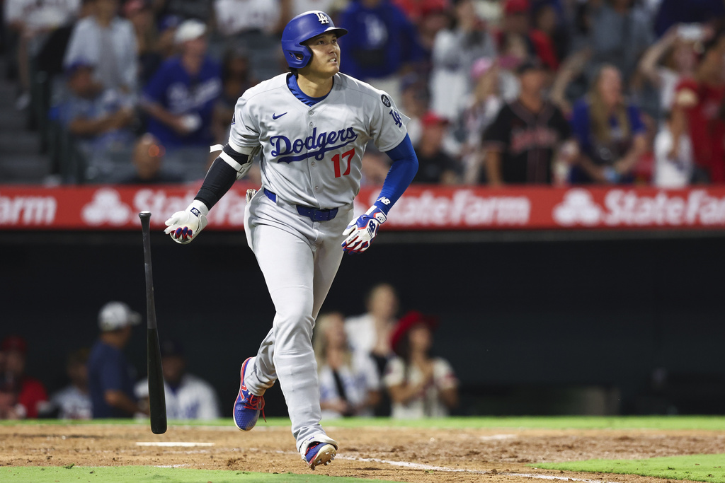 大谷翔平開轟。圖片來源：達志影像