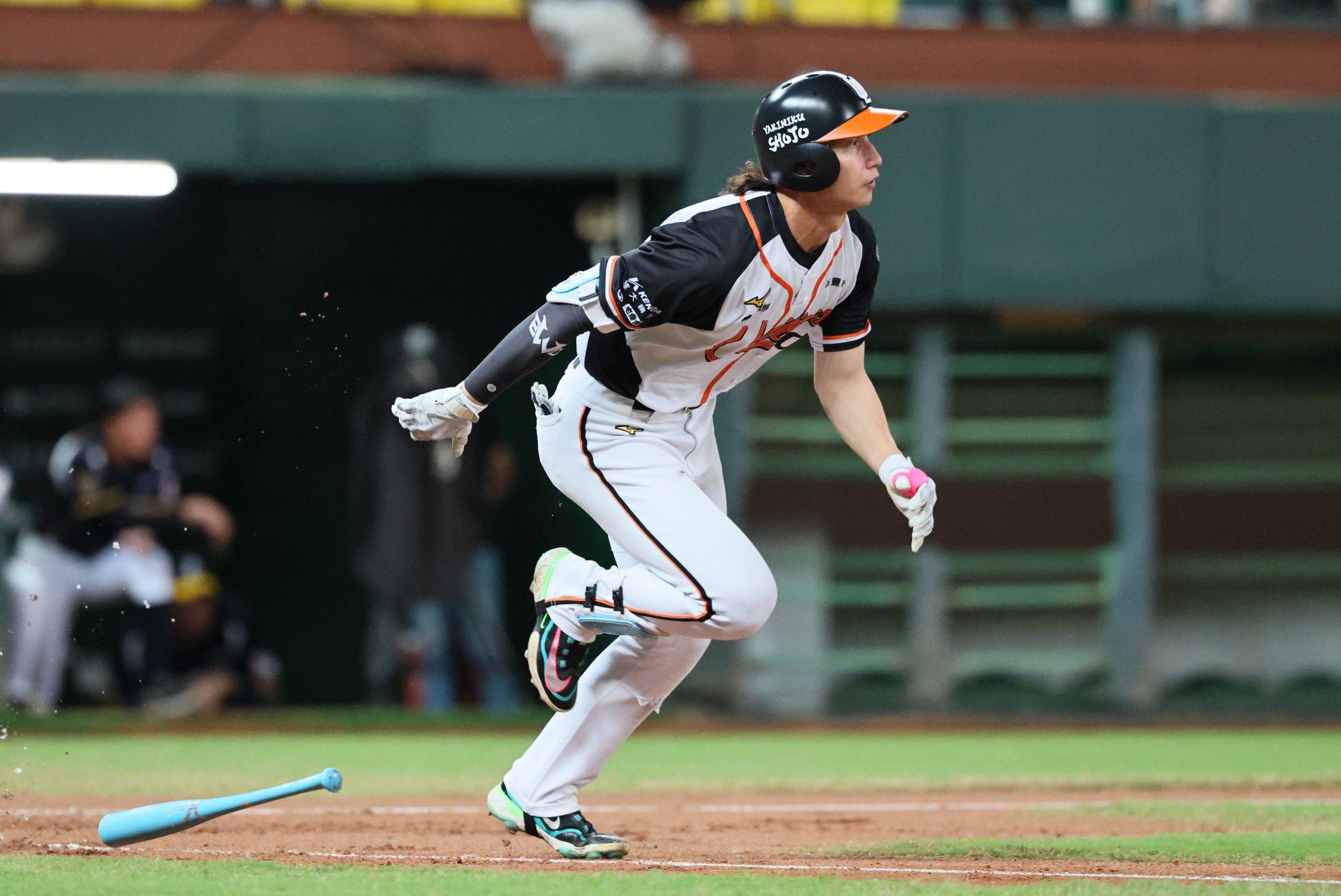 林佳緯敲勝利打點。圖片來源：統一獅提供