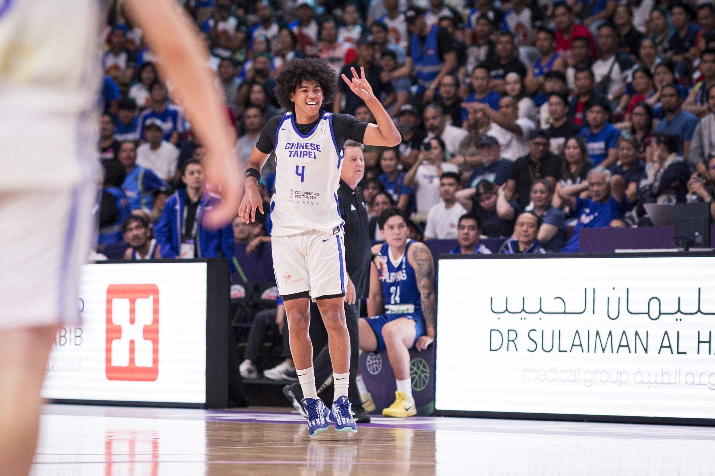 面對首場國際賽的賀博，貢獻14分表現不俗。圖片來源：FIBA