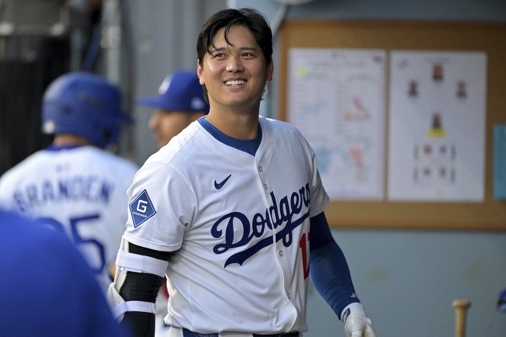 大谷翔平二刀流上陣。圖片來源：達志影像