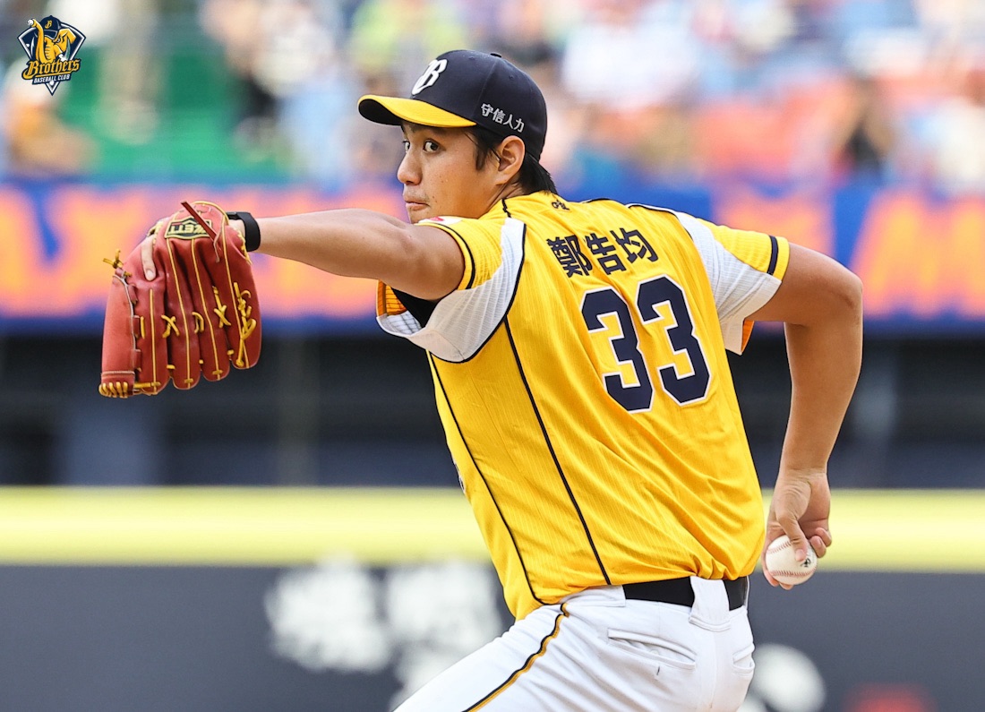 鄭浩均繳出5局僅被敲出1安無失分好投。圖片來源:中信兄弟