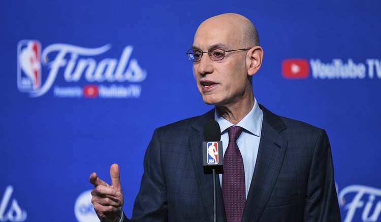 Adam Silver。圖片來源：達志影像