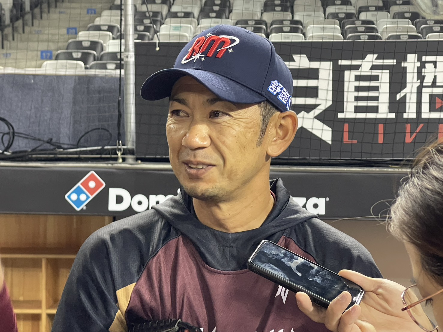 樂天總教練川岸強。圖片來源：記者吳嘉倪／攝