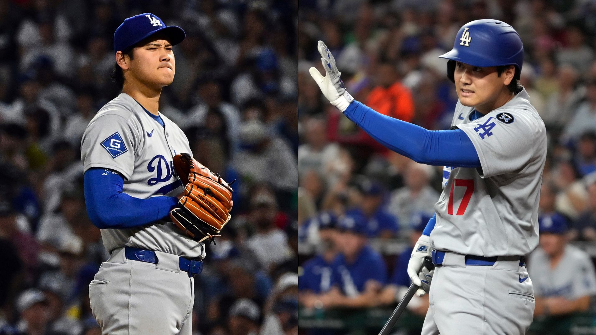 大谷翔平先發二刀流問天。圖片來源：達志影像