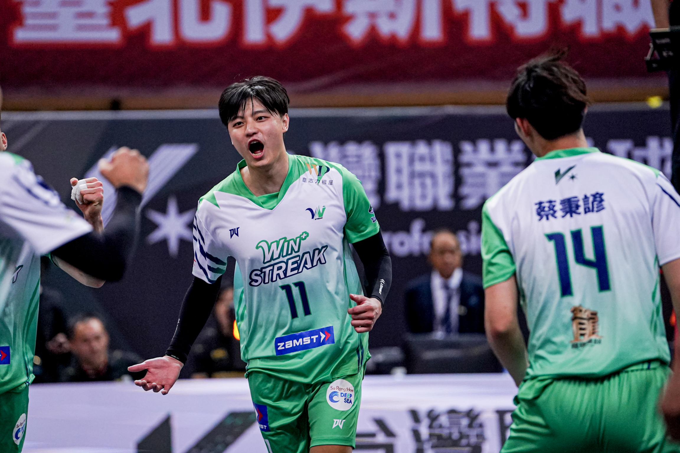 吳宗軒拿下聯盟史上第1分。圖片來源：臺中連莊提供