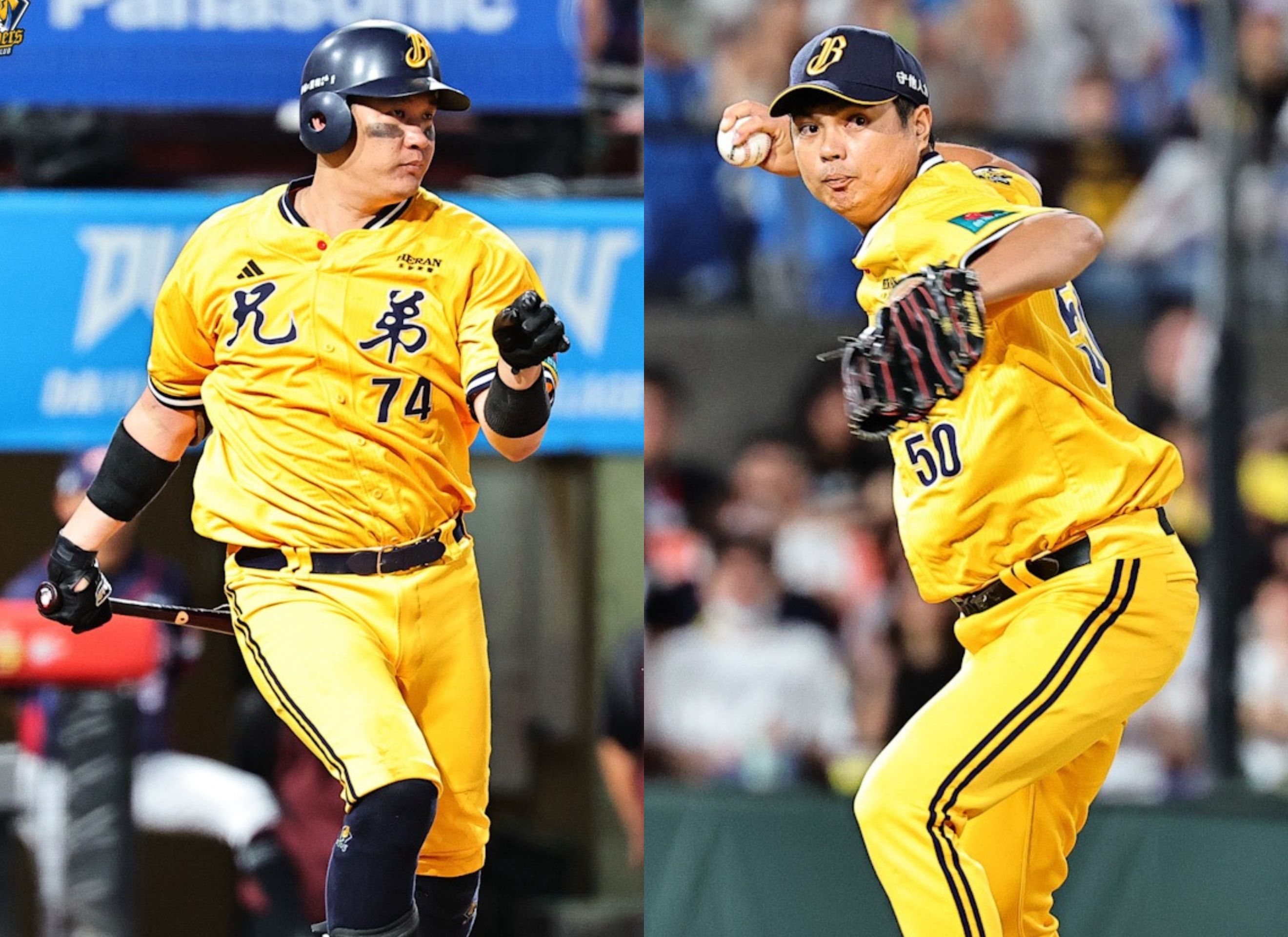蔡齊哲（圖右）與許基宏。圖片來源：中信兄弟提供