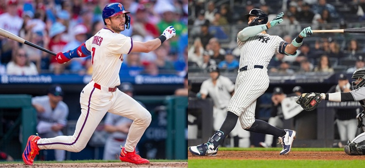 Trea Turner(左)Aaron Judge(右)。圖片來源：達志影像