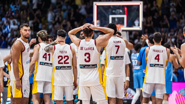 西班牙首度無法跨越小組賽，寫近50年最差戰績。圖片來源：FIBA