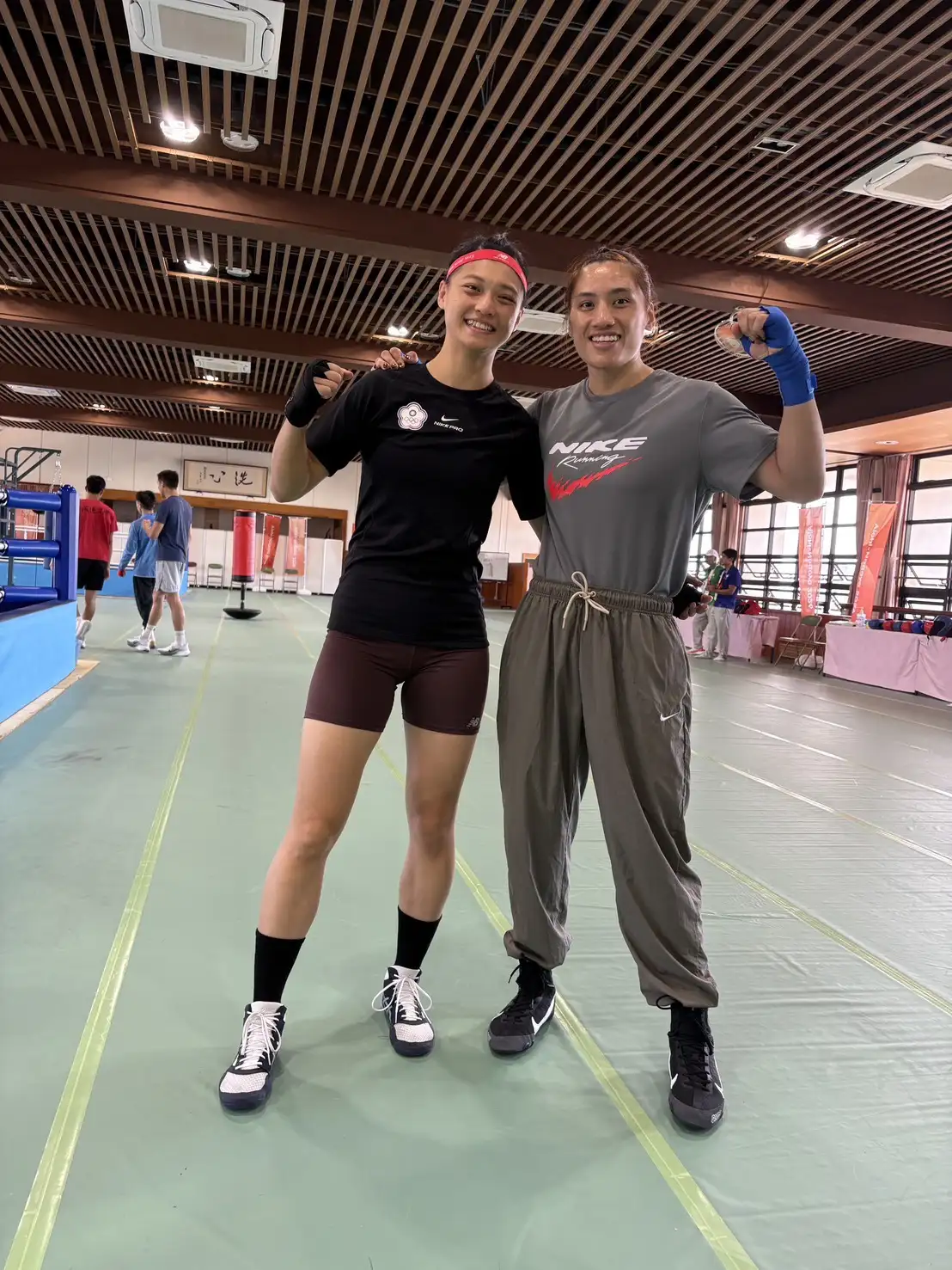 拳擊女將吳詩儀與陳念琴。圖片來源:吳詩儀提供