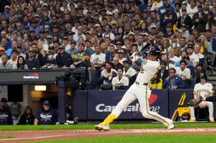Christian Yelich。圖片來源:達志影像