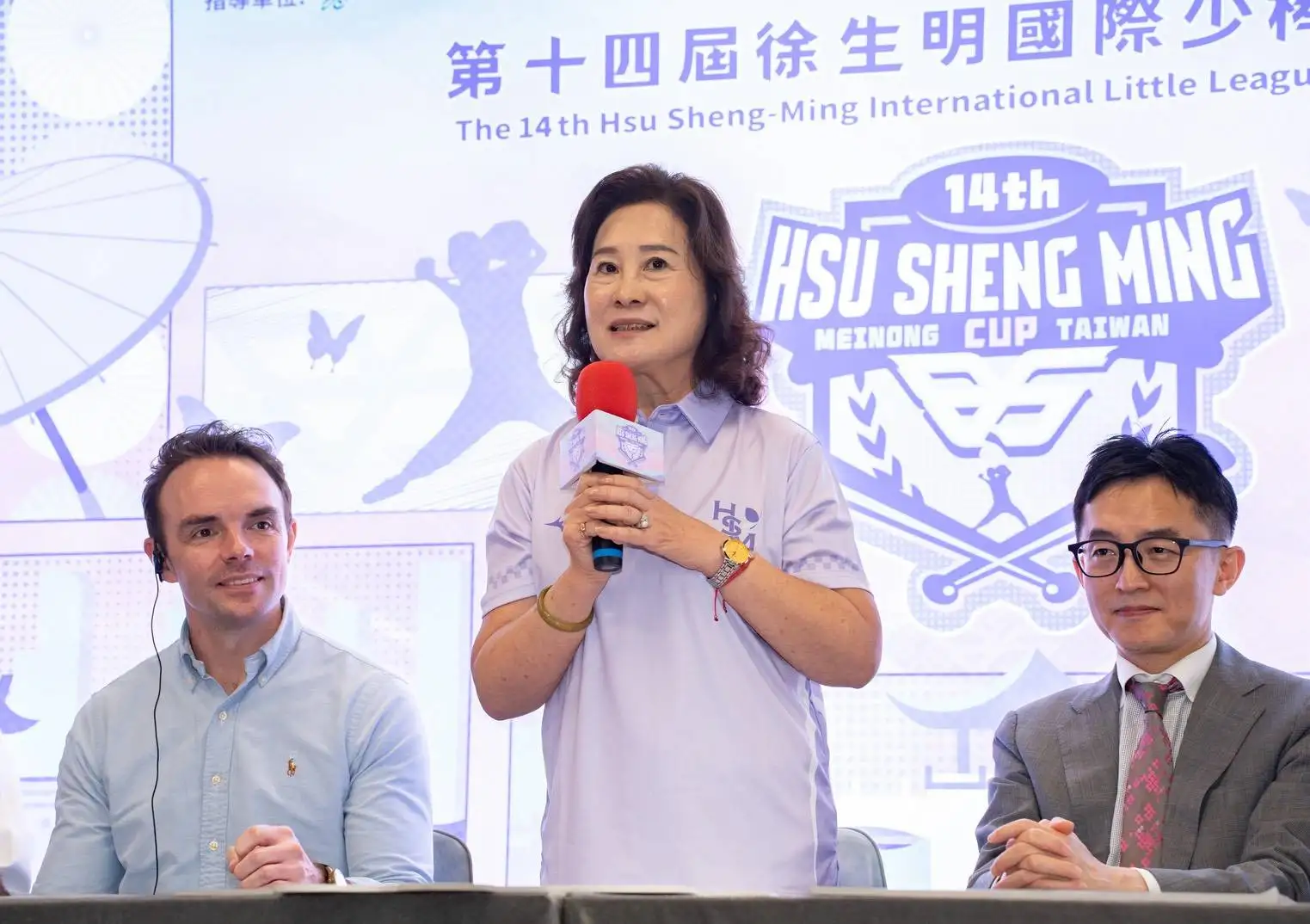 第14屆徐生明國際少棒錦標賽,師母謝榮瑤。圖片來源:徐生明棒球發展協會