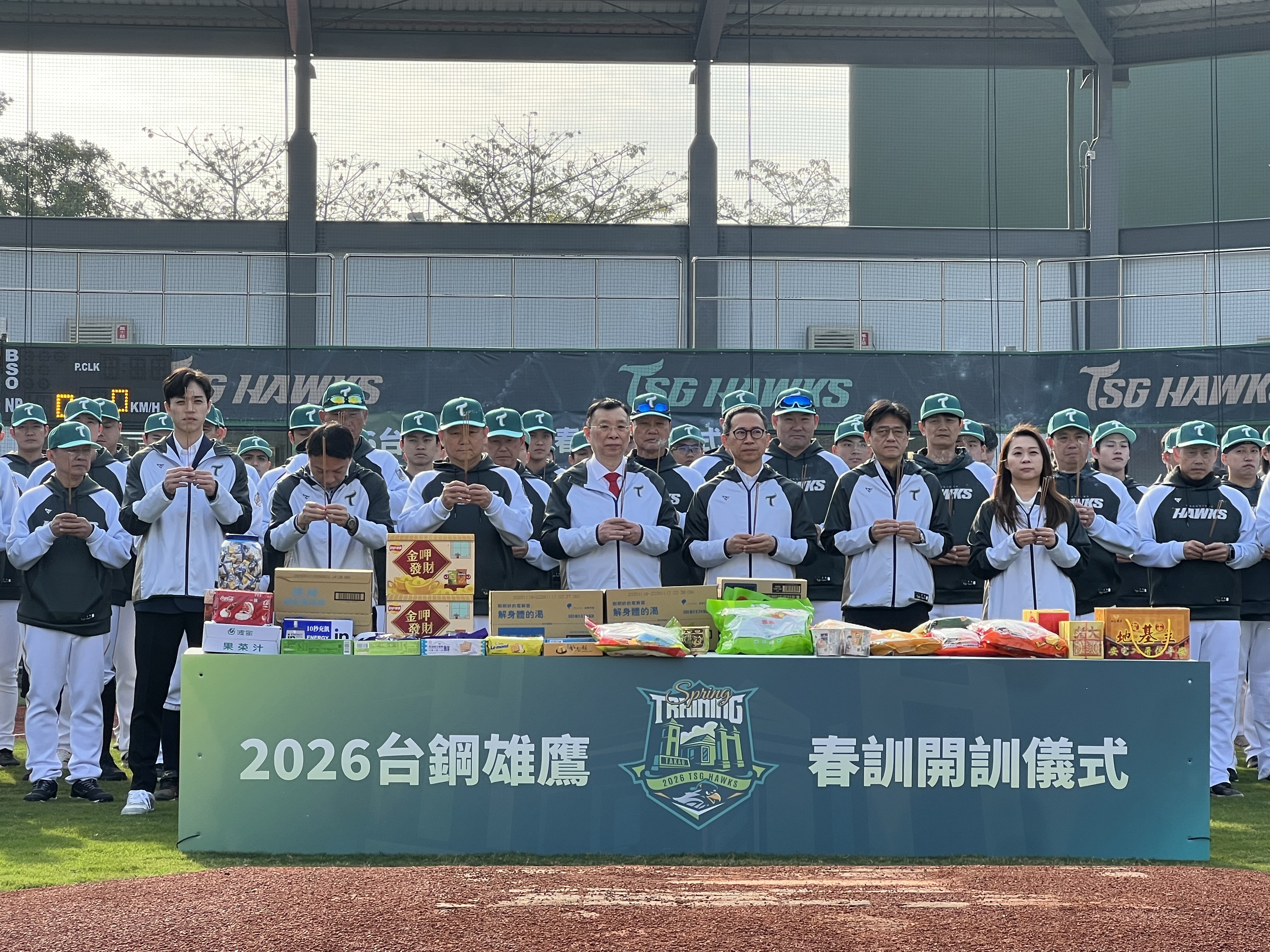 台鋼雄鷹今天開訓。圖片來源：林暐凱/攝