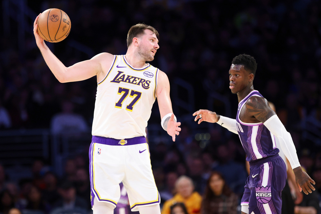 Luka Doncic、Dennis Schroder。圖片來源：達志影像