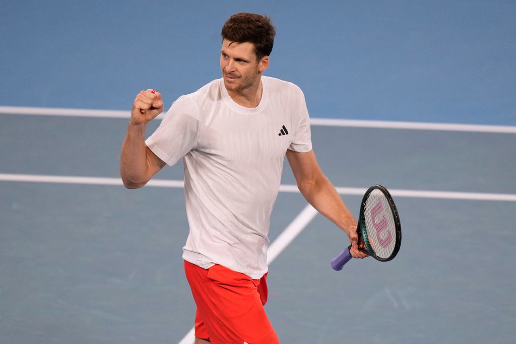 Hubert Hurkacz。圖片來源：達志影像