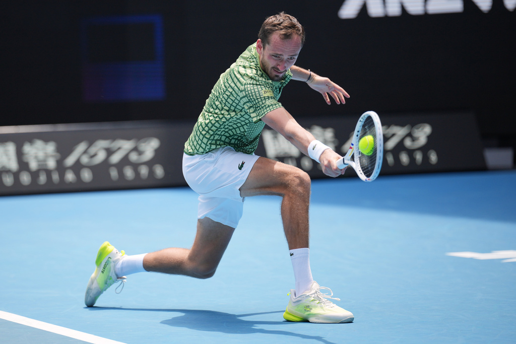 Daniil Medvedev。圖片來源：達志影像